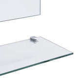 Wall Mirror with 5 Shelves Silver 80x60 cm 249445
