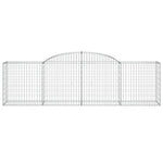 Arched Gabion Baskets 17 pcs 300x50x80/100 cm Galvanised Iron 3146696