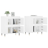 Sideboards 2 pcs White Engineered Wood 3190165