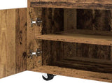 Bar Cart Oak Wood 60 x 39.5 x 89 cm Engineered Wood 8015684