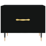 Coffee Tables 2 pcs Black 50x50x40 cm Engineered Wood 829351