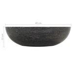 ZNTS Sink 40x12 cm Marble Black 142774