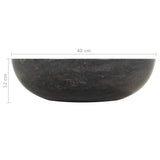 ZNTS Sink 40x12 cm Marble Black 142774