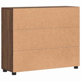 Sideboard FLORIN Brown Oak 88.5 x 30.5 x 73 cm Engineered Wood 880318