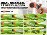 232m Retractable Hose Reel Wall Mounted with Auto Retraction, Self-Locking, Slow Return System, T3398P551607