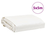 Tarpaulin White 5x5 m 650 g/m² 156070