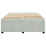 Bed Frame without Mattress Light Grey 140x200 cm Velvet 3285012