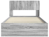 Bed Frame with Storage and Headboard Grey Sonoma 100 x 200 cm 3414248