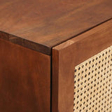 High board Brown 40 x 33.5 x 110 cm Solid Mango Wood 4018909