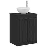 Bathroom Cabinet Black 54 x 41 x 70 cm Engineered Wood 890149