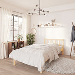 Bed Frame without Mattress Solid Wood Single 810047