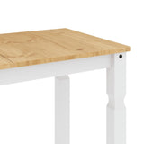 Dining Table Corona White 180x90x75 cm Solid Wood Pine 4005722