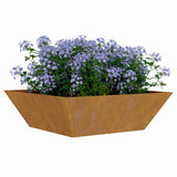 Garden Planter 5 pcs Rusty 50 x 50 x 15 cm Weathering Steel 873837