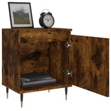 Bedside Cabinets 2 pcs Smoked Oak 40x30x50 cm Engineered Wood 826823