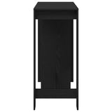 Bar Table Black Oak 124 x 46 x 103.5 cm Engineered Wood 868077