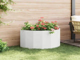Planter White 90 x 45 x 50 cm Steel 883711