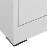 Filing Cabinet Light Grey 46x62x102,5 cm Steel 20123