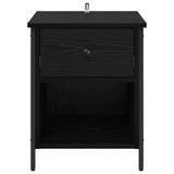 Bedside Cabinet 2 pcs Black Oak 40 x 42 x 50 cm Engineered Wood 881851