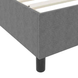 Platform Bed Frame Light Grey 90 x 200 cm Fabric 3337387