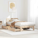 Bed Frame without Mattress 90x190 cm Single Solid Wood Pine 3309863