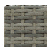 5 Piece Outdoor Bar Set with Armrest Poly Rattan Grey 3064809