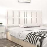 Bed Headboard White 155.5x4x100 cm Solid Wood Pine 817996