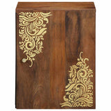 Wall Cabinet Honey Brown 38 x 33 x 48 cm Solid Mango Wood 4018756