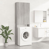 Washing Machine Cabinet Grey sonoma 64x25.5x190 cm 813192