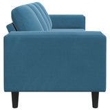 Living Room Couch Blue 250 x 77 x 76 cm 3335090