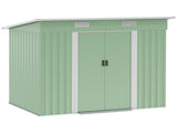 7 x 4ft Outdoor Garden Metal Storage Shed, Tool Storage Box for Backyard, Patio and Lawn, Light T3398P323867