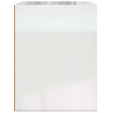 Wall-mounted Bedside Cabinet High Gloss White 50x36x47 cm 816858