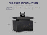 Nightstand LED Bedside Table Cabinet Lights Modern End Side with 2 Drawers for Bedroom T3272P355456