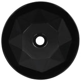 Wash Basin 36x14 cm Ceramic Black 143910
