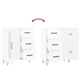 Sideboard High Gloss White 69.5x34x90 cm Engineered Wood 828038