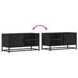 TV Cabinet Black 80x34.5x40 cm Engineered Wood and Metal 848819
