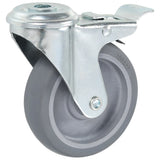 24 pcs Bolt Hole Swivel Casters 100 mm 277869