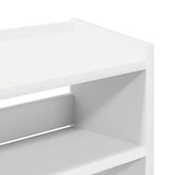 Shoe Rack White 60x25x81 cm Engineered Wood 859878