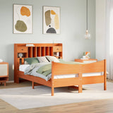 Bed Frame without Mattress Wax Brown 140x190 cm Solid Wood Pine 3323391