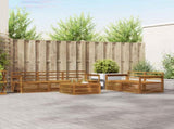 Outdoor Sofa Set 6 pcs Natural Solid Acacia Wood 3373004