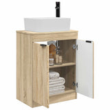 Bathroom Vanity with Sink Sonoma Oak 54 x 35 x 83 cm 890160