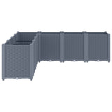 ZNTS Garden Planter Grey 160x160x53 cm PP 367866