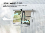 Polycarbonate Greenhouse, Walk-in Green House with Adjustable Roof Vent 52537677