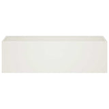 Garden Planter 2 pcs White 100 x 30 x 30 cm Cold-rolled Steel 8005221