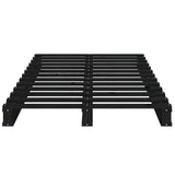 Pallet Bed without Mattress Black Small Single Solid Wood 821421