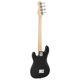Electric Bass Guitar for Beginner with Bag Brown and White 4/4 46" 70184
