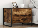 Bedside Table 2 pcs Smoke Oak 50 x 39.5 x 50 cm Engineered Wood 886683