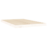 Bed Frame without Mattress White 120x200 cm Solid Wood Pine 823450