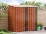 Garden Sheds Brown 153.5 x 86 x 200 cm Metal 42011300