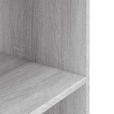 Aquarium Stand Grey Sonoma 80x35x60 cm Engineered Wood 833581