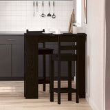Bar Table Black Oak 102 x 50 x 103.5 cm Engineered Wood 862706